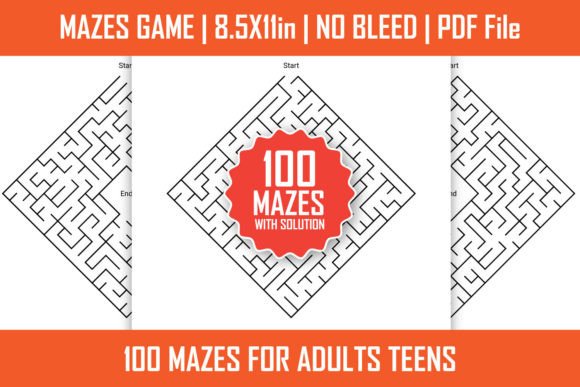100 Mazes Puzzle for Teens