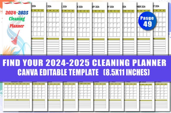 2024-2025 Cleaning Planner: A Comprehensive Guide to Organizing Your Space