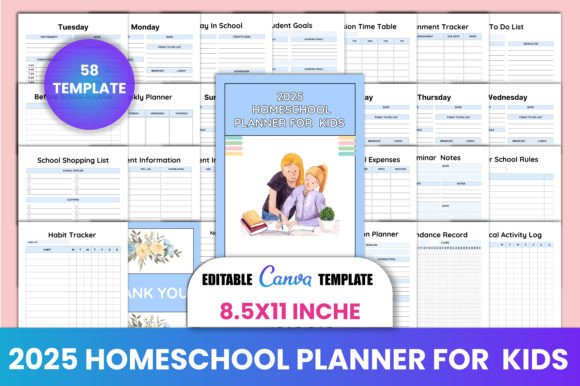 2025 Homeschool Planner for Kids