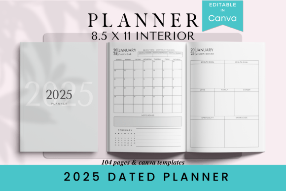 2025 Minimalist Dated Planner