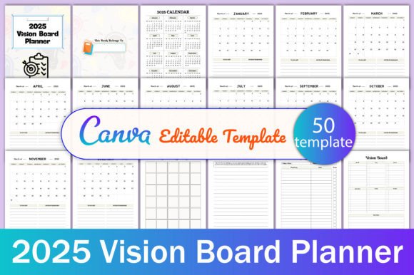 2025 Vision Board Planner KDP: A Strategic Tool for Goal Achievement and Personal Growth