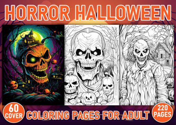 220 Horror Halloween Coloring Pages