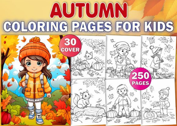 250 Cute Autumn Coloring Pages for Kids