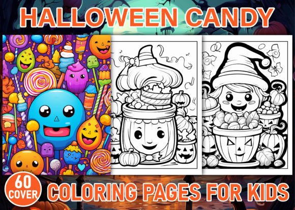 260 Halloween Candy Coloring Pages: A Creative Resource for Kids and Educators