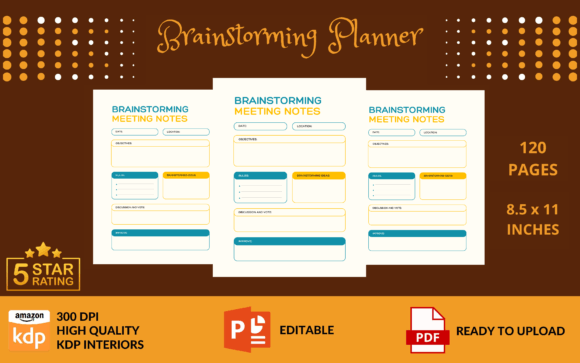 Brainstorming Planner KDP Interior: A Practical Tool for Creative Success
