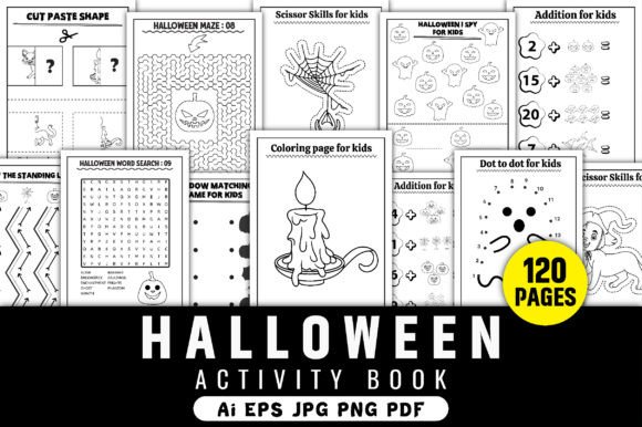 Cute Halloween Activity Book for Kids: A Creative Resource for Young Learners
