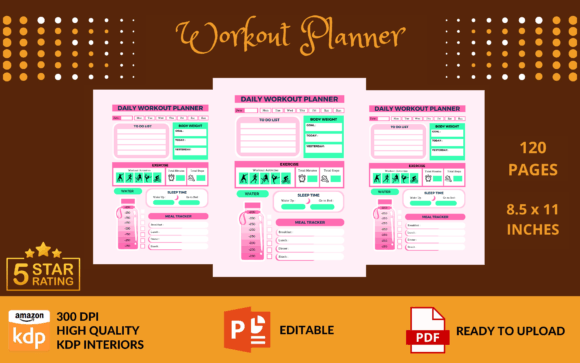 Daily Workout Planner KDP Interior: A Practical Tool for Your Fitness Journey