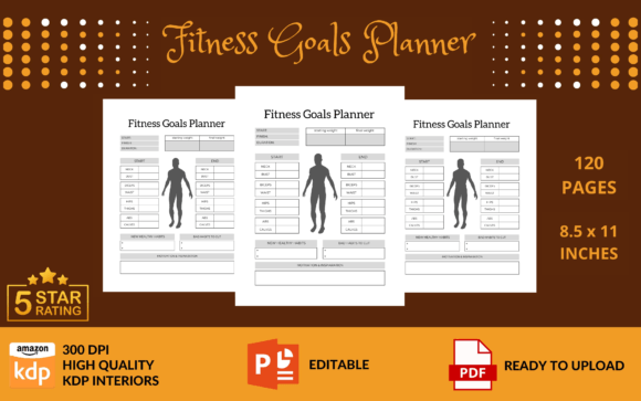 Fitness Goals Planner KDP Interior: A Practical Tool for Structured Progress