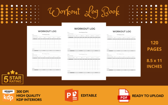 Maximize Your Fitness Journey with the Workout Log Book KDP Graphic Interior