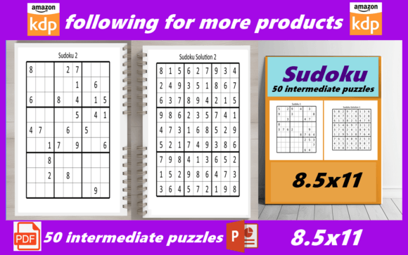 Sudoku 50 Intermediate Puzzles: A Brain-Boosting Journey for Enthusiasts