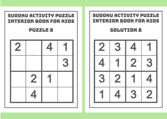 Sudoku Activity Puzzle KDP Interior 8